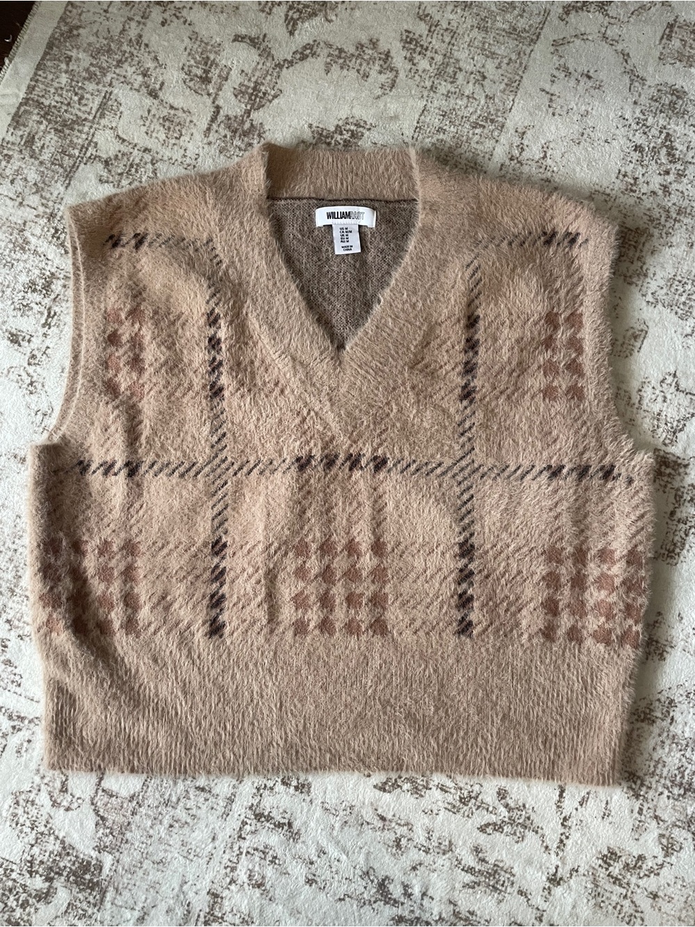 Sand/Tan V-Neck Sweater Vest